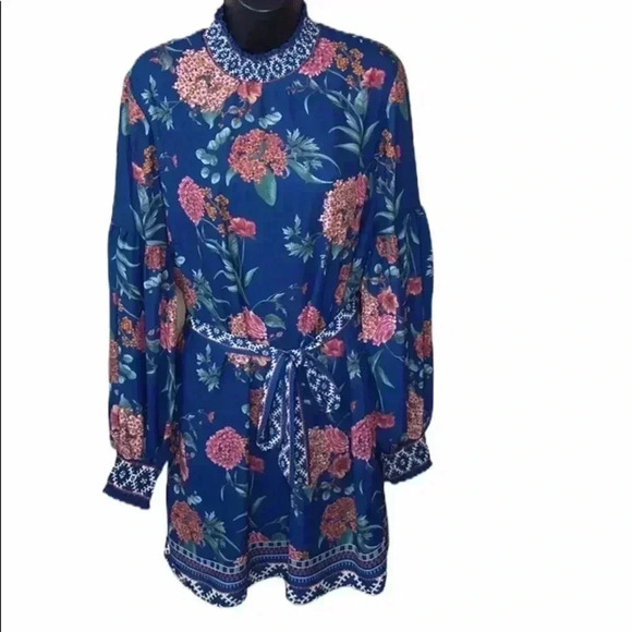 Flying Tomato Floral Boho Dress Sz L - Picture 1 of 6